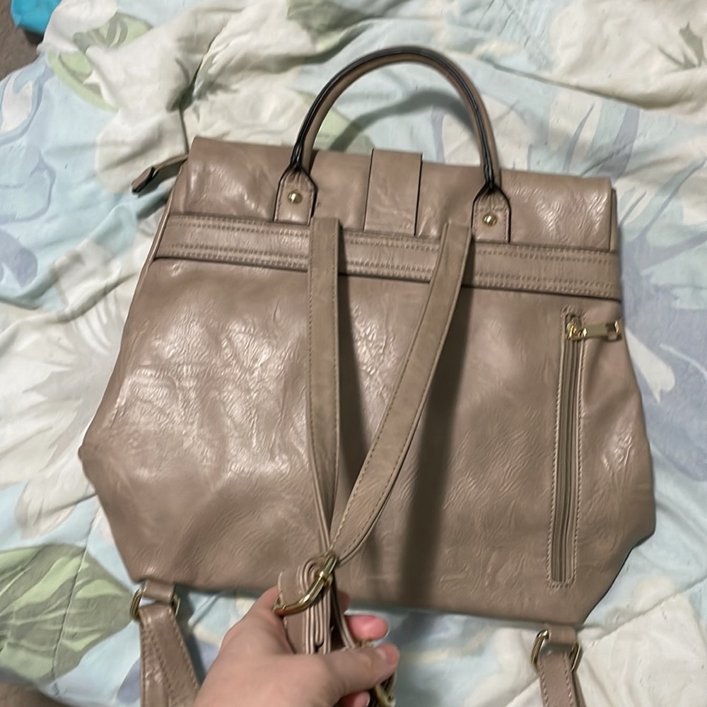Tan backpack purse - Picture 4 of 4